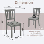 Chaises de salle à manger avec assise rembourrée