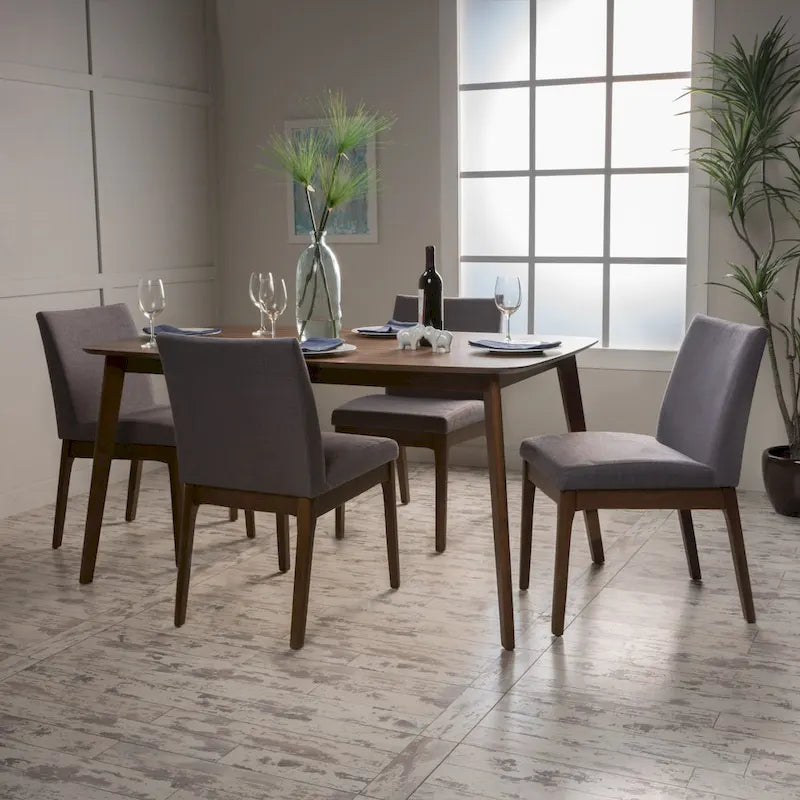 Ensemble de salle à manger 5 pièces Christopher Knight Home Fabrizio de style moderne du milieu du siècle