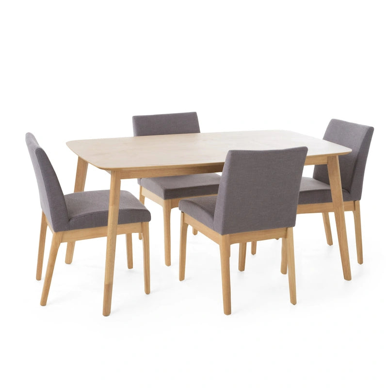 Ensemble de salle à manger 5 pièces Christopher Knight Home Fabrizio de style moderne du milieu du siècle