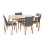 Ensemble de salle à manger 5 pièces Christopher Knight Home Fabrizio de style moderne du milieu du siècle