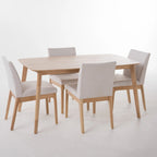 Ensemble de salle à manger 5 pièces Christopher Knight Home Fabrizio de style moderne du milieu du siècle