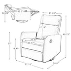 Fauteuil inclinable pivotant manuel Alex Classic avec produits durables