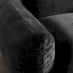 Canapé d'angle en L, canapés modulables minimalistes en chenille avec pouf