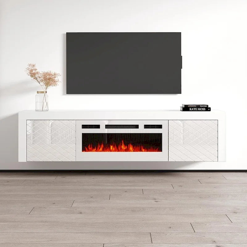 Dia WH-EF Electric Fireplace 71 TV Stand