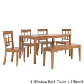 Ensemble de salle à manger rectangulaire Wilmington II 60 pouces, finition chêne, par iNSPIRE Q Classic