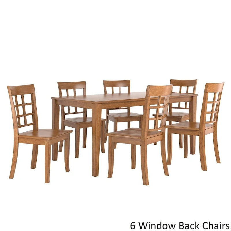 Ensemble de salle à manger rectangulaire Wilmington II 60 pouces, finition chêne, par iNSPIRE Q Classic
