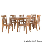 Ensemble de salle à manger rectangulaire Wilmington II 60 pouces, finition chêne, par iNSPIRE Q Classic
