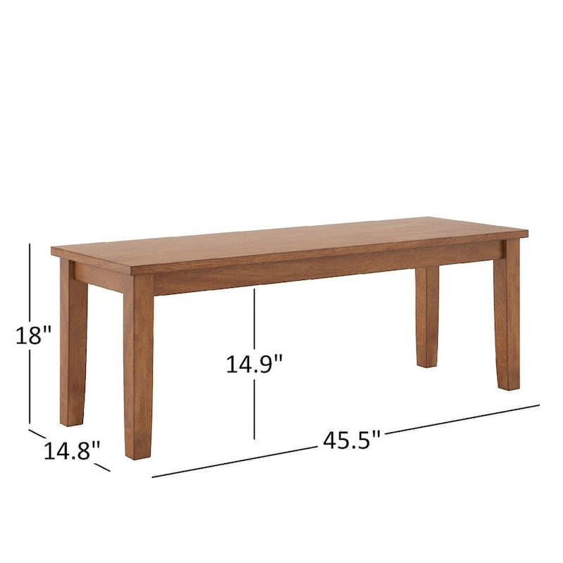Ensemble de salle à manger rectangulaire Wilmington II 60 pouces, finition chêne, par iNSPIRE Q Classic