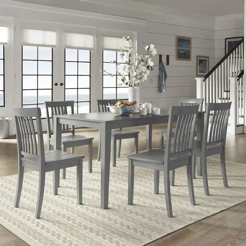 Ensemble de salle à manger rectangulaire Wilmington II 60 pouces gris antique par iNSPIRE Q Classic