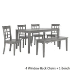 Ensemble de salle à manger rectangulaire Wilmington II 60 pouces gris antique par iNSPIRE Q Classic