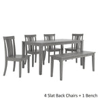 Ensemble de salle à manger rectangulaire Wilmington II 60 pouces gris antique par iNSPIRE Q Classic