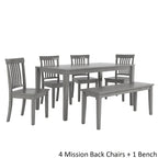 Ensemble de salle à manger rectangulaire Wilmington II 60 pouces gris antique par iNSPIRE Q Classic