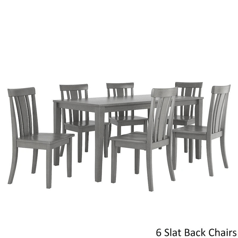 Ensemble de salle à manger rectangulaire Wilmington II 60 pouces gris antique par iNSPIRE Q Classic