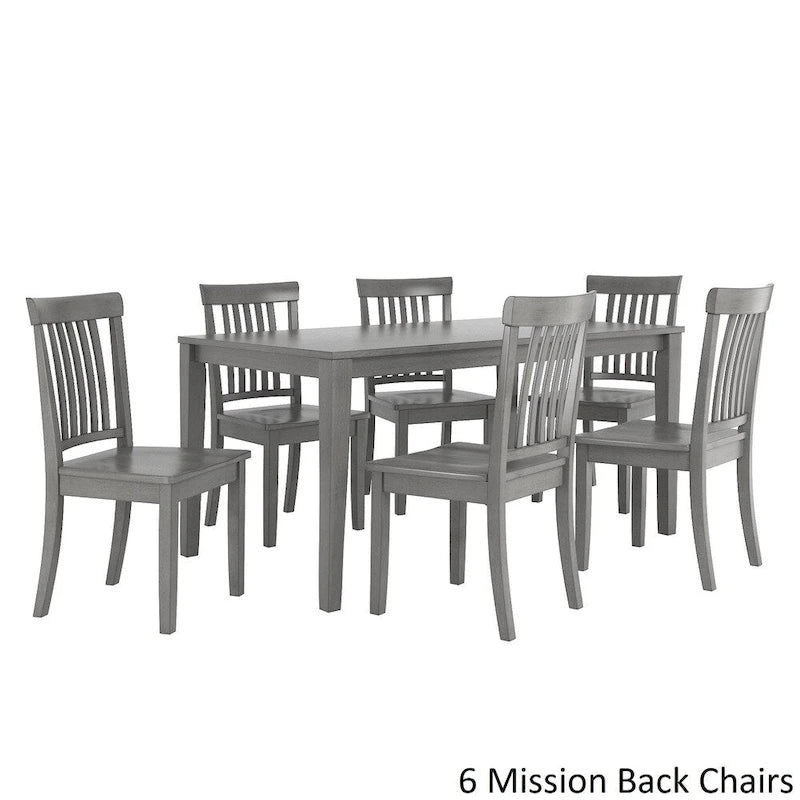 Ensemble de salle à manger rectangulaire Wilmington II 60 pouces gris antique par iNSPIRE Q Classic