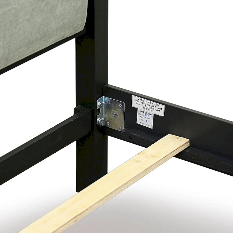 Ensemble de chambre à coucher East West Furniture Denali Queen Size avec tête de lit rembourrée (option de pièces)