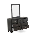 Ensemble de chambre à coucher East West Furniture Denali Queen Size avec tête de lit rembourrée (option de pièces)