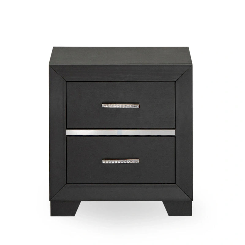 Ensemble de chambre à coucher East West Furniture Denali Queen Size avec tête de lit rembourrée (option de pièces)