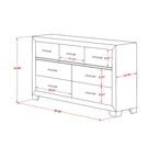 Ensemble de chambre à coucher East West Furniture Denali Queen Size avec tête de lit rembourrée (option de pièces)