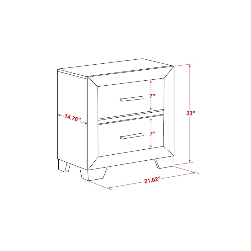 Ensemble de chambre à coucher East West Furniture Denali Queen Size avec tête de lit rembourrée (option de pièces)