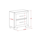 Ensemble de chambre à coucher East West Furniture Denali Queen Size avec tête de lit rembourrée (option de pièces)