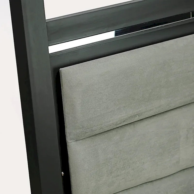 Ensemble de chambre à coucher East West Furniture Denali Queen Size avec tête de lit rembourrée (option de pièces)