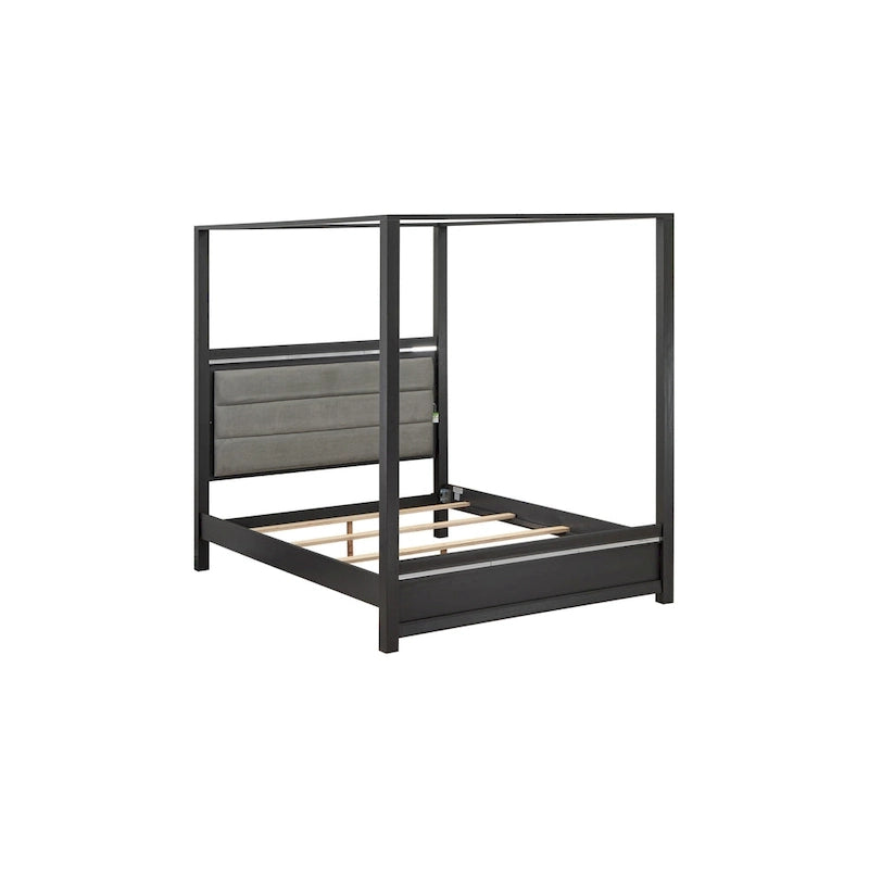 Ensemble de chambre à coucher East West Furniture Denali Queen Size avec tête de lit rembourrée (option de pièces)