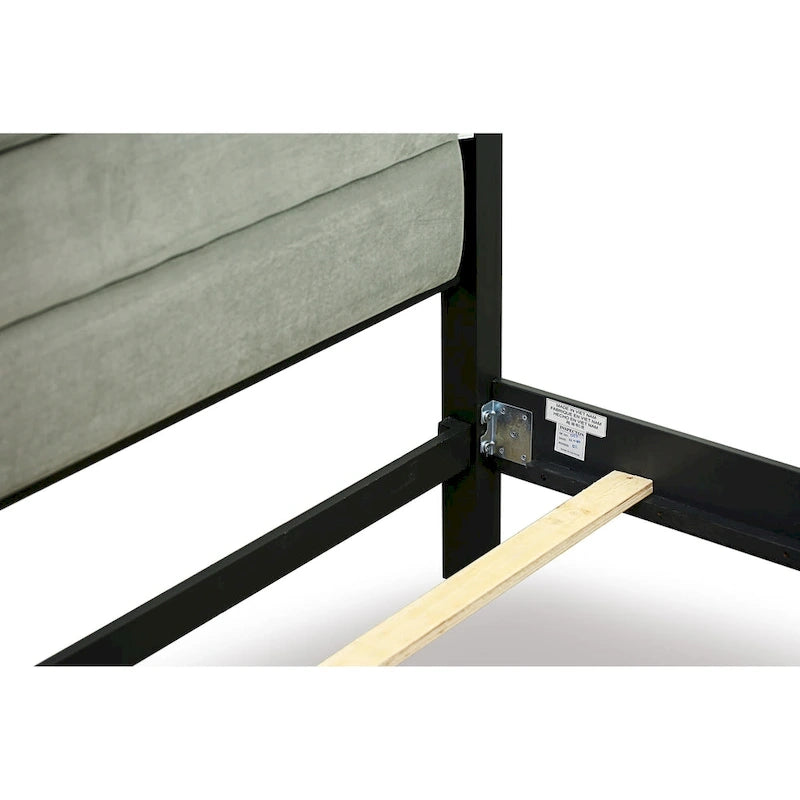 Ensemble de chambre à coucher East West Furniture Denali Queen Size avec tête de lit rembourrée (option de pièces)