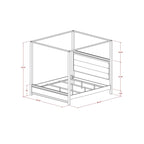 Ensemble de chambre à coucher East West Furniture Denali Queen Size avec tête de lit rembourrée (option de pièces)