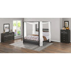 Ensemble de chambre à coucher East West Furniture Denali Queen Size avec tête de lit rembourrée (option de pièces)