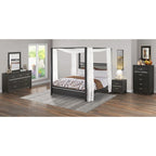 Ensemble de chambre à coucher East West Furniture Denali Queen Size avec tête de lit rembourrée (option de pièces)