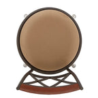 Tabourets Verona réglables, dossier en X, finition bronze, garniture en métal et bois, lot de 3, par iNSPIRE Q Classic
