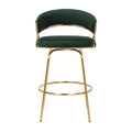 Tabouret de bar rembourré Silver Orchid Tatyana 26 avec pieds en métal (lot de 2)