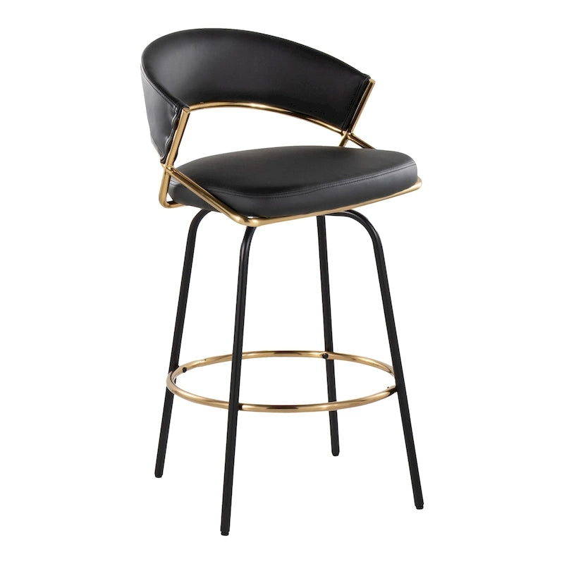 Tabouret de bar rembourré Silver Orchid Tatyana 26 avec pieds en métal (lot de 2)