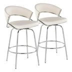 Tabouret de bar rembourré Silver Orchid Tatyana 26 avec pieds en métal (lot de 2)