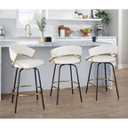 Tabouret de bar rembourré Silver Orchid Tatyana 26 avec pieds en métal (lot de 2)