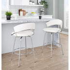 Tabouret de bar rembourré Silver Orchid Tatyana 26 avec pieds en métal (lot de 2)