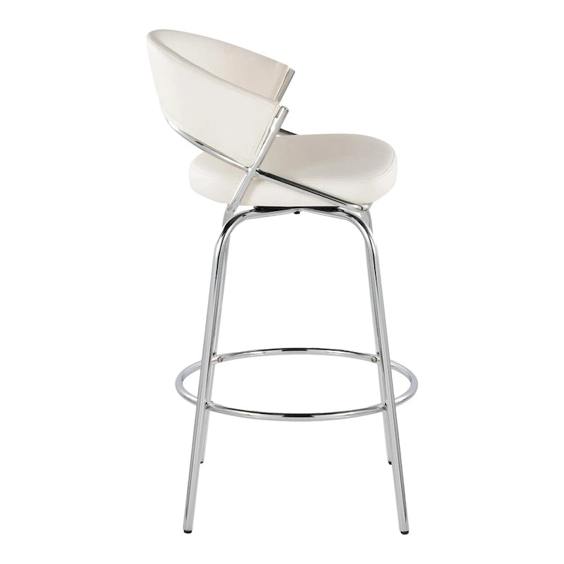 Tabouret de bar rembourré Silver Orchid Tatyana 26 avec pieds en métal (lot de 2)