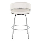 Tabouret de bar rembourré Silver Orchid Tatyana 26 avec pieds en métal (lot de 2)