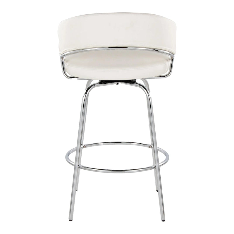 Tabouret de bar rembourré Silver Orchid Tatyana 26 avec pieds en métal (lot de 2)