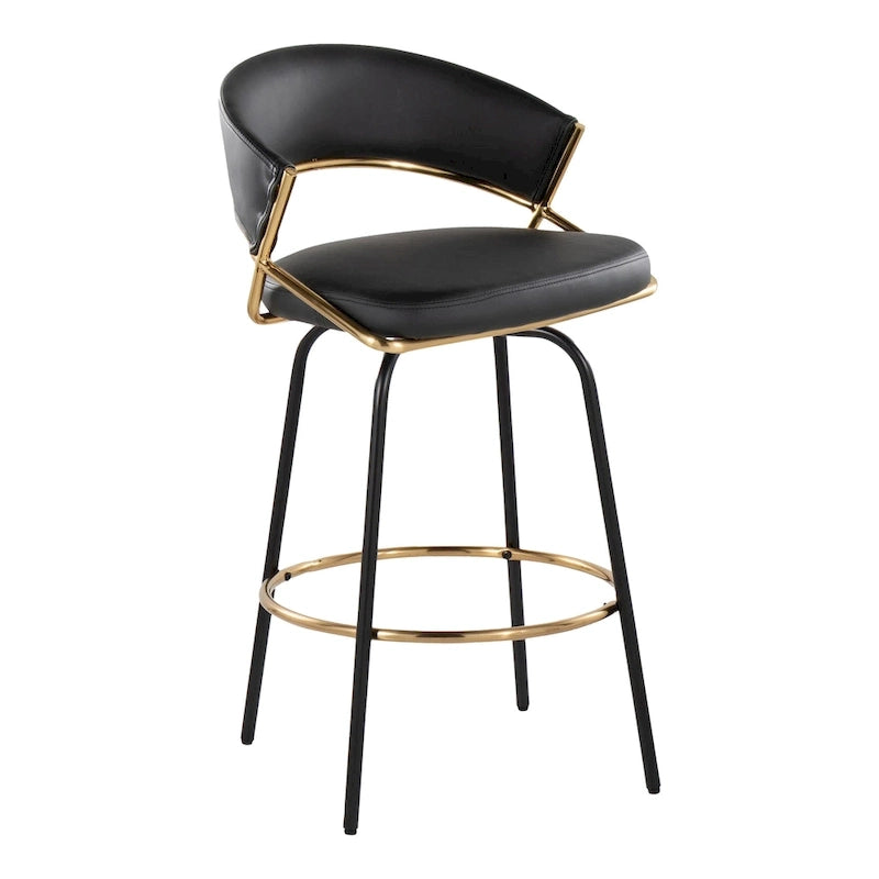 Tabouret de bar rembourré Silver Orchid Tatyana 26 avec pieds en métal (lot de 2)