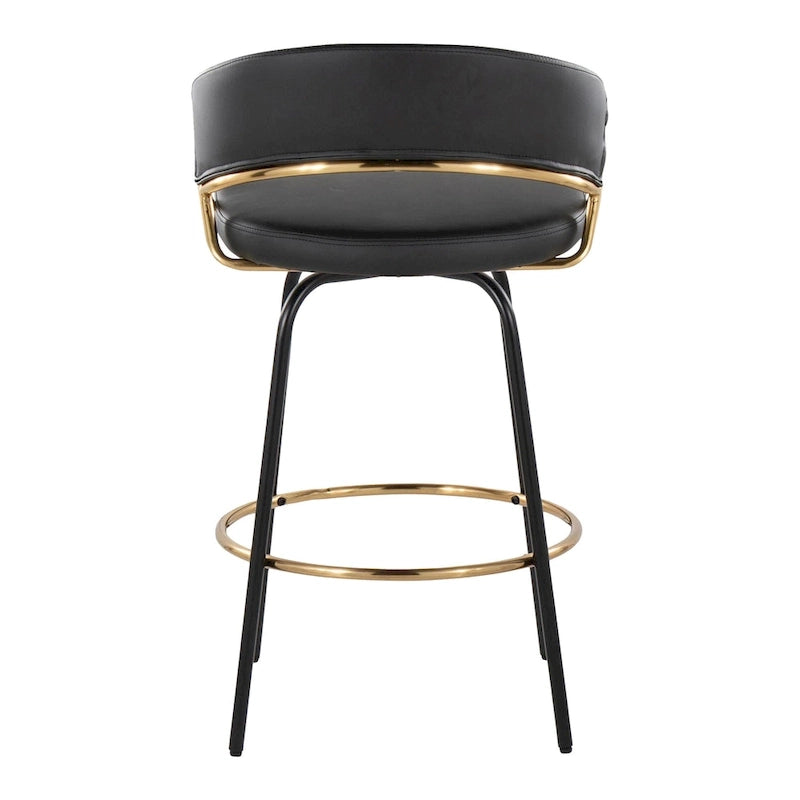 Tabouret de bar rembourré Silver Orchid Tatyana 26 avec pieds en métal (lot de 2)