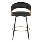 Tabouret de bar rembourré Silver Orchid Tatyana 26 avec pieds en métal (lot de 2)