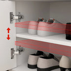 Banc de rangement blanc de 35,8 cm de large avec tiroirs et coussin d'assise rembourré