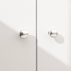 Banc de rangement blanc de 35,8 cm de large avec tiroirs et coussin d'assise rembourré