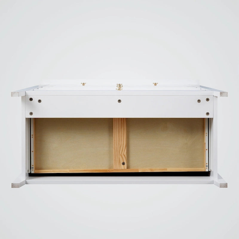 Commode à 6 tiroirs en bois massif peint à la bombe