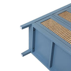 Meuble de rangement en rotin à 3 tiroirs pour chambre ou salon