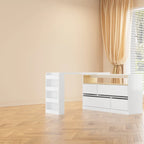 Commode à 4 tiroirs blanche pour chambre à coucher