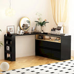 Commode à 4 tiroirs blanche pour chambre à coucher