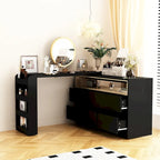 Commode à 4 tiroirs blanche pour chambre à coucher