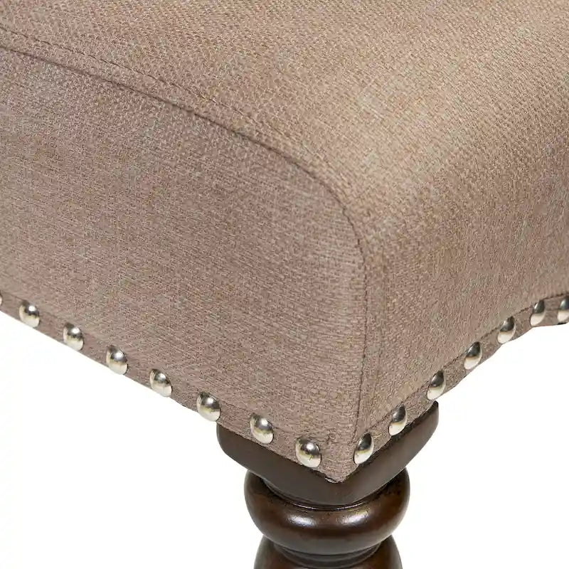 Chaises de salle à manger Ketz en tissu taupe (ensemble de 2) par Furniture of America